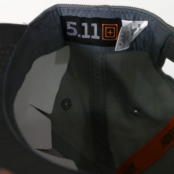 511 Tactical Raised Embroidered Cap Strapback Gray - Picture 8 of 8